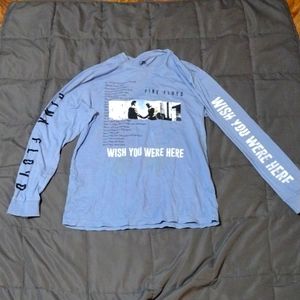 Pink Floyd long sleeve blue wish you where here t-shirt large great shape
